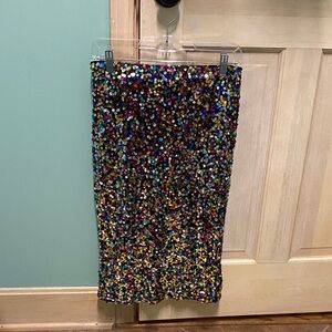 SHEIN Vibrant Sequin Pencil Skirt